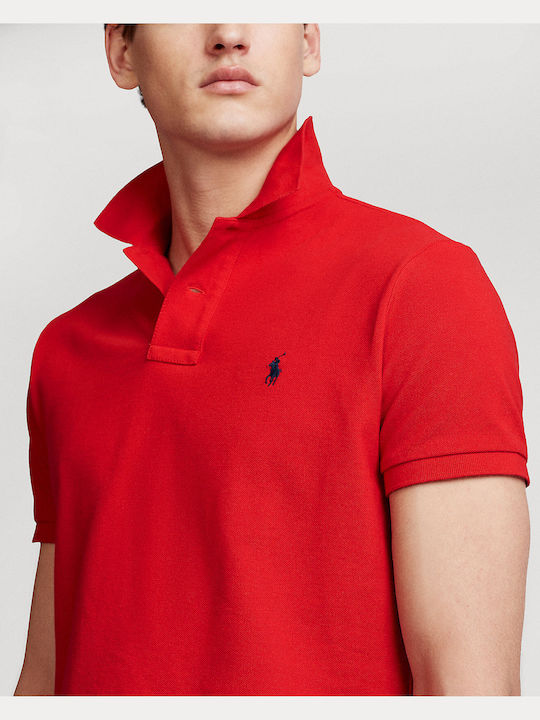 Polo Bluza Tricou Cu Mânecă Scurtă Roșie