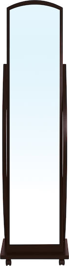 Woodwell Roger Oglindă De Podea Cu Cadru Din Lemn Nuc 165x44cm
