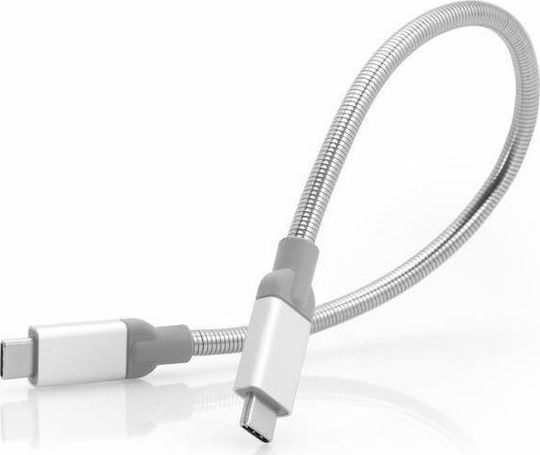 Verbatim USB 3.1 Cable USB-C male - USB-C PD Γκρι 0.3m 48867