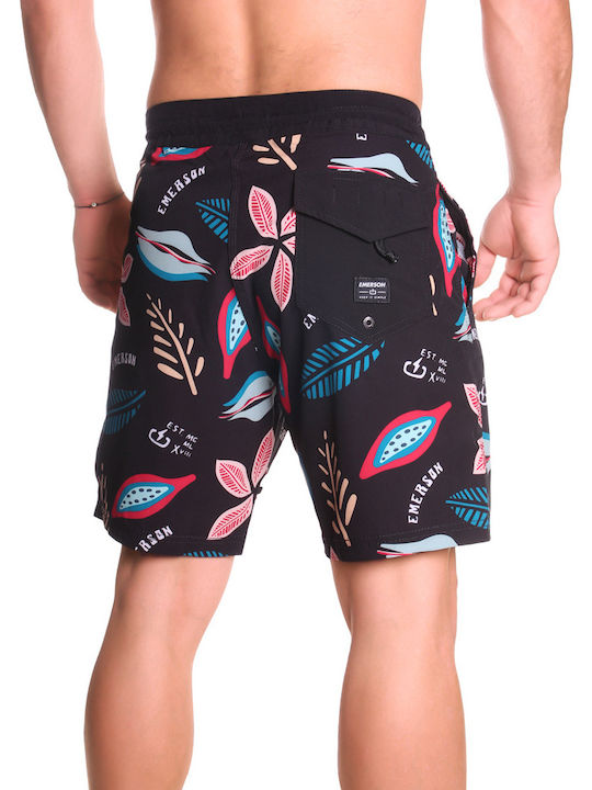 Emerson Men's Swimwear Bermuda Black Floral