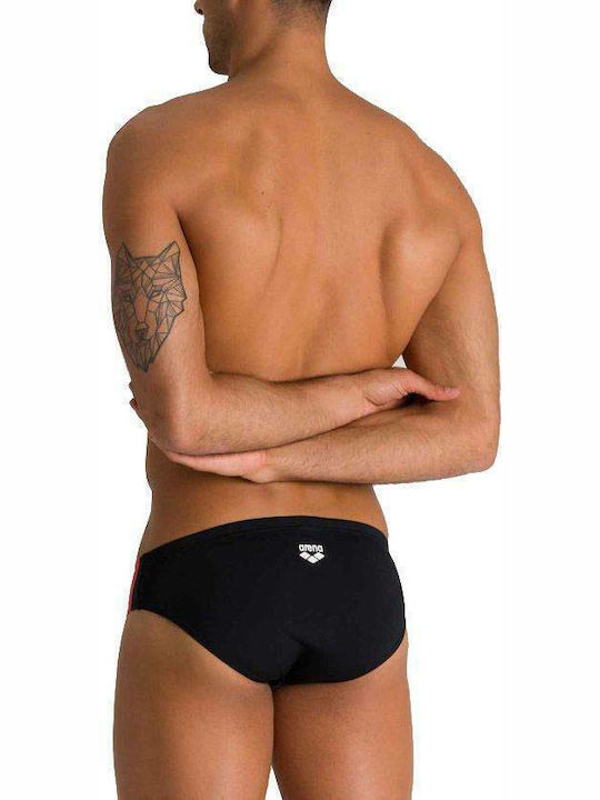 Arena Country Flags Brief Ανδρικό Μαγιό Slip Navy Μπλε με Ρίγες