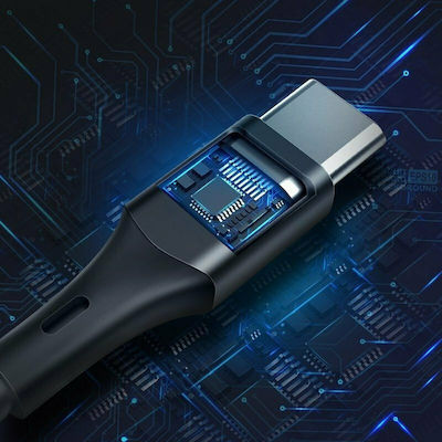BlitzWolf BW-TC14 USB 2.0 Kabel USB-C männlich - USB-A Schwarz 1m