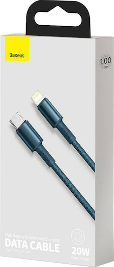 Baseus High Density Braided USB-C to Lightning Cable 20W Blue 1m (CATLGD-03)
