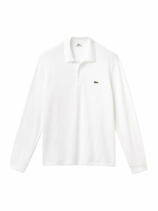 Lacoste Polo Long Sleeve Blouse White