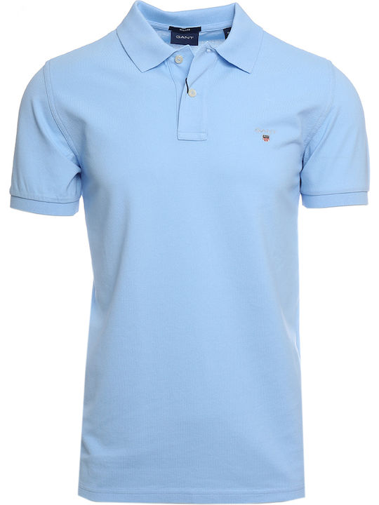 Gant Polo Kurzarmbluse Pacific Blue