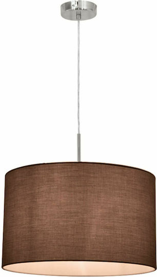 Eglo Pasteri Κρεμαστό Φωτιστικό Γκρι με Ντουί E27 38x38x110εκ.