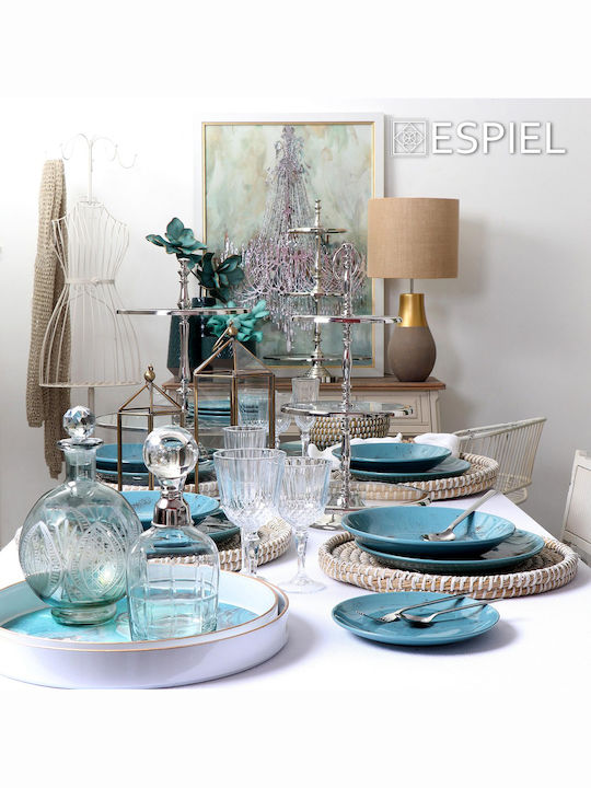 Espiel Wicker Round Decorative Tray 40x40x3cm