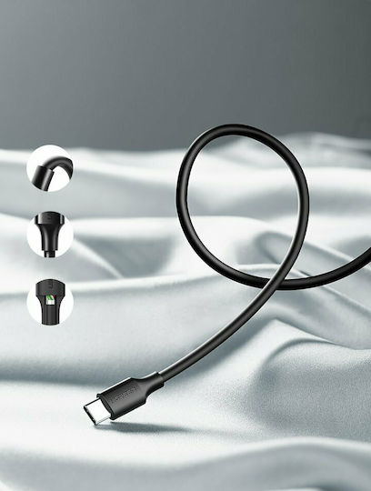 Ugreen Us287 USB 2.0 Cable USB-C male - USB-A 60W PD Μαύρο 1m 60116