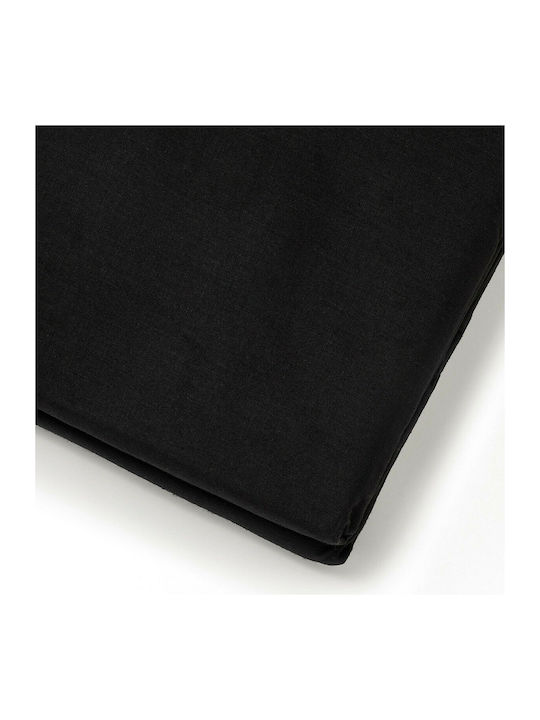 Melinen Sheet Super-Double with Elastic 160x200+30cm. Urban Black