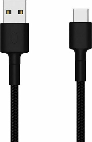Xiaomi Cable Original Braided Usb Type C Braided USB 2.0 Cable USB-C male - USB-A 18W Black 1m (SJV4109GL)