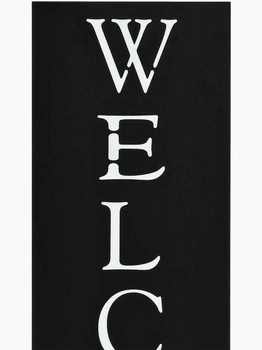 vidaXL Welcome Black 15.5x15.5x48.5cm