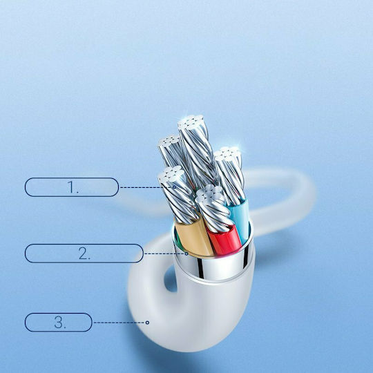 Joyroom S-1230M3 USB 2.0 Cable USB-C male - USB-C 60W Μαύρο 1.2m