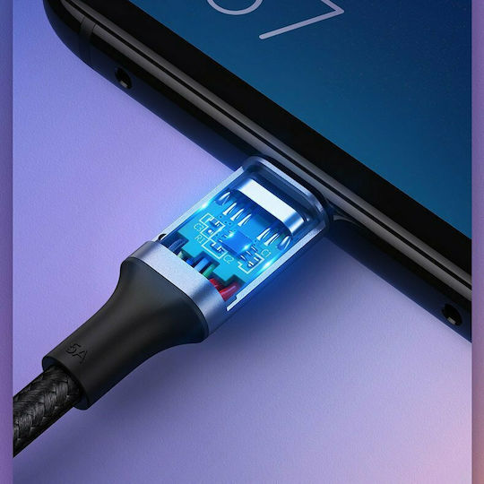 Ugreen US316 Braided USB 2.0 Cable USB-C Male - USB-C 100W PD Gray 1.5m 70428