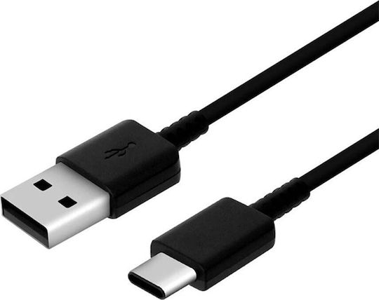 Samsung USB 2.0 Cable USB-C male - USB-A 100W PD Μαύρο 0.8m EP-DR140ABE Bulk