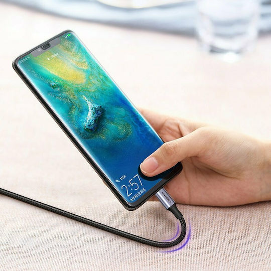 Ugreen US316 Braided USB 2.0 Cable USB-C Male - USB-C 100W PD Black 2m