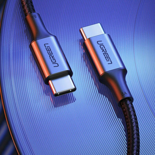 Ugreen US316 Braided USB 2.0 Cable USB-C Male - USB-C 100W PD Black 2m