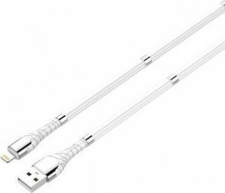 Ldnio LS511 Magnetic USB 2.0 Cable USB-C Male - USB-A White 1m