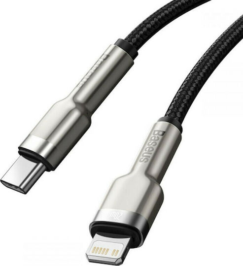 Baseus Cafule Metal Braided USB-C to Lightning Cable 20W Black 0.25m (CATLJK-01)