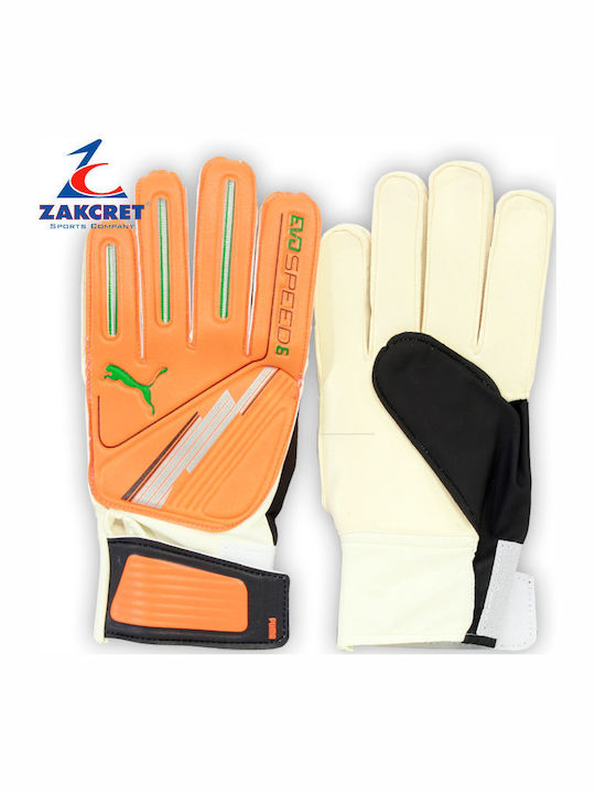 PUMA Evo Speed 6 Kids Goalkeeper Gloves Orange