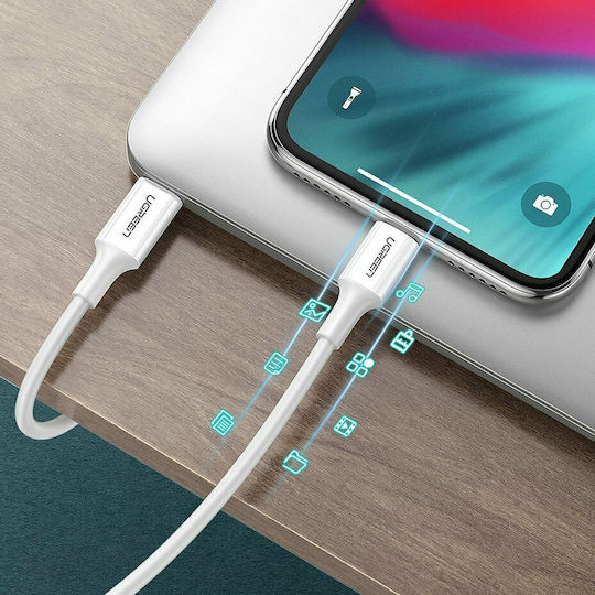 Ugreen US171 USB-C to Lightning Cable 18W Λευκό 1m (10493)