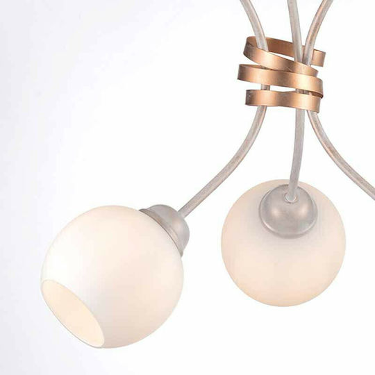 Aca Foyer Pendant Light Gold Bell with Socket E27 48.5x53cm
