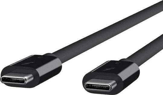 Belkin Thunderbolt 3 Cable 100W Μαύρο 0.8m (F2CD084bt0.8MBK)