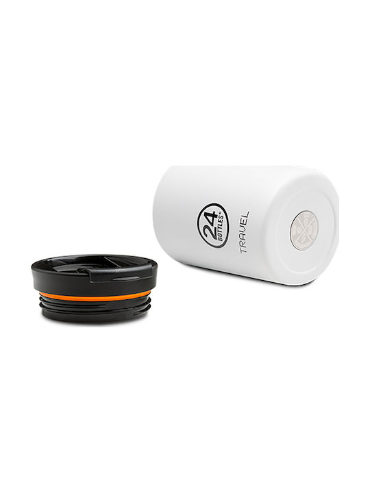 24Bottles Inox Thermo Lunch Box Travel Tumbler White 350ml