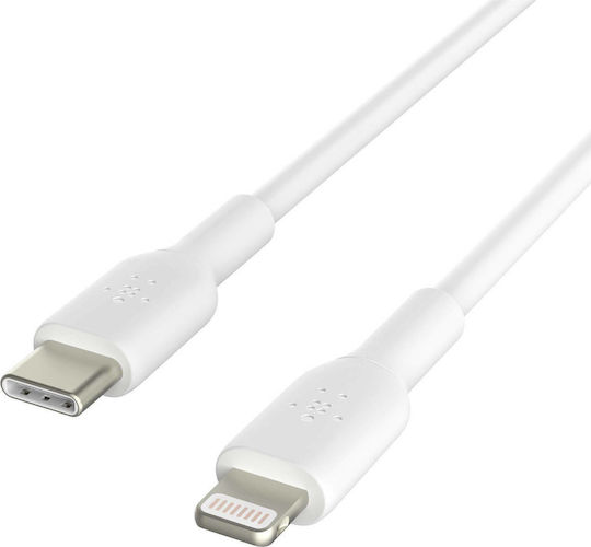 Belkin Boost Charge USB-C to Lightning Cable 18W White 1m (CAA003bt1MWH)