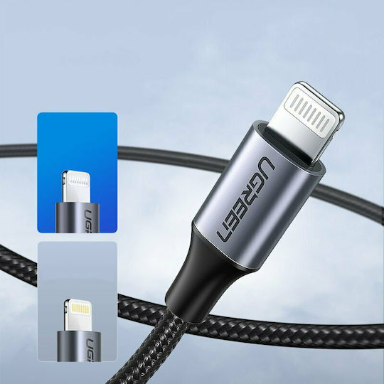 Ugreen US304 Braided USB-C to Lightning Cable 20W Black 1m (60759)