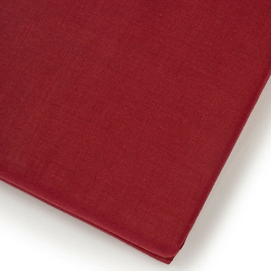 Melinen Sheet for Single Bed with Elastic 100x200+30cm. Urban Bordeaux
