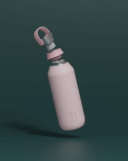 Chilly's Series 2 Thermos Bottle Stainless Steel BPA Free 500ml Pink