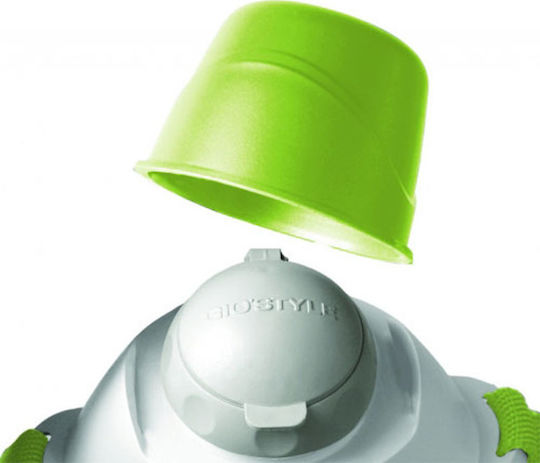 GioStyle Ciao Μπουκάλι Θερμός Πλαστικό 950ml Λευκό με Καπάκι-Κύπελλο
