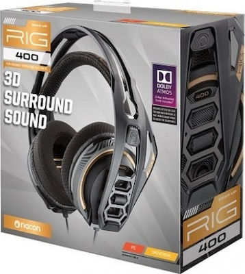 Plantronics RIG 400 Надушници Геймърски слушалки с връзка 3,5 мм Черен