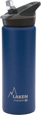 Laken Jannu Thermo Flasche Thermosflasche Rostfreier Stahl BPA-frei Blau 750ml mit Mundstück