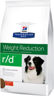 Hill's Prescription Diet r/d Weight Reduction 1.5kg Hrană Uscată Dietă pentru Câini Adulți cu Pui