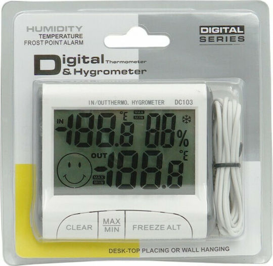 Indoor - Outdoor Thermometer & Hygrometer Tabletop