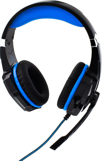 Kotion Each G9000 Over Ear Gaming Headset with Connection 3.5mm / USB Blue