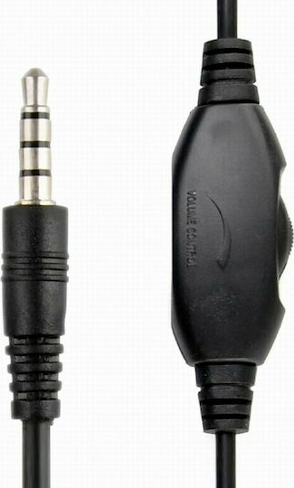 Gembird MHS-03-BK Over Ear Gaming Headset με σύνδεση 3.5mm Κόκκινο