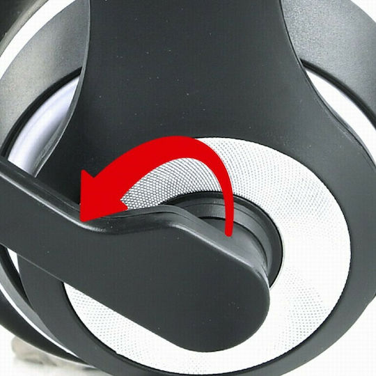 Gembird MHS-03-BK Over Ear Gaming Headset με σύνδεση 3.5mm Λευκό
