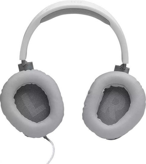 JBL Quantum 100 Over Ear Gaming Headset με σύνδεση 3.5mm Λευκό