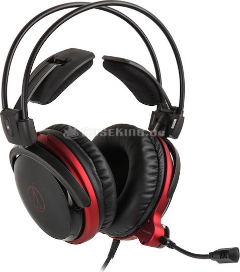 Audio Technica ATH-AG1X Over Ear Gaming Headset με σύνδεση 3.5mm Κόκκινο