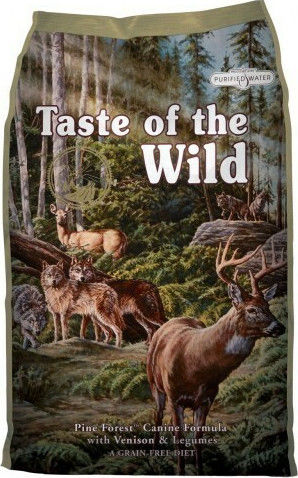 Taste Of The Wild Pine Forest 13kg Trockenfutter für Hunde ohne Körner mit Hirsche