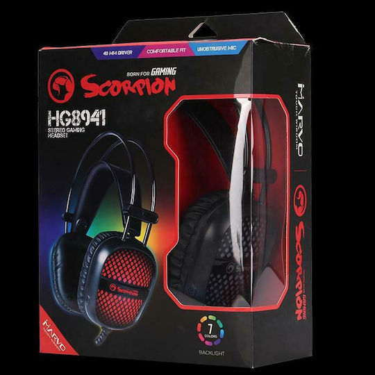 Marvo HG8941 Over Ear Gaming Headset με σύνδεση 2x3.5mm