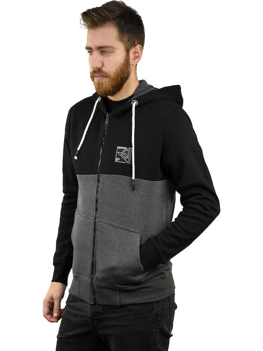 Men's Sweatshirt with Hood Black / Pencil
