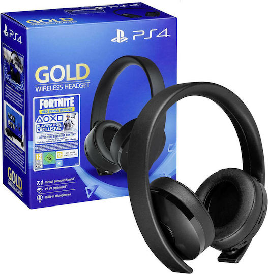Sony Gold Bundle Ασύρματο Over Ear Gaming Headset με σύνδεση 3.5mm / USB
