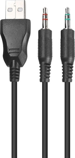 Marvo HG8901 Over Ear Gaming Headset με σύνδεση 2x3.5mm / USB
