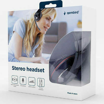Gembird Over Ear Gaming Headset cu conexiune 3,5mm Negru