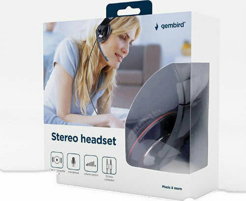 Gembird Over Ear Gaming Headset cu conexiune 3,5mm Negru
