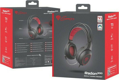 Genesis Radon 300 Over Ear Gaming Headset με σύνδεση USB