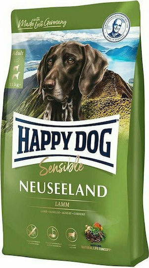 Happy Dog Neuseeland 4kg Dry Food Gluten-Free for Adult Medium & Large Breed Dogs with Lamb and Rice